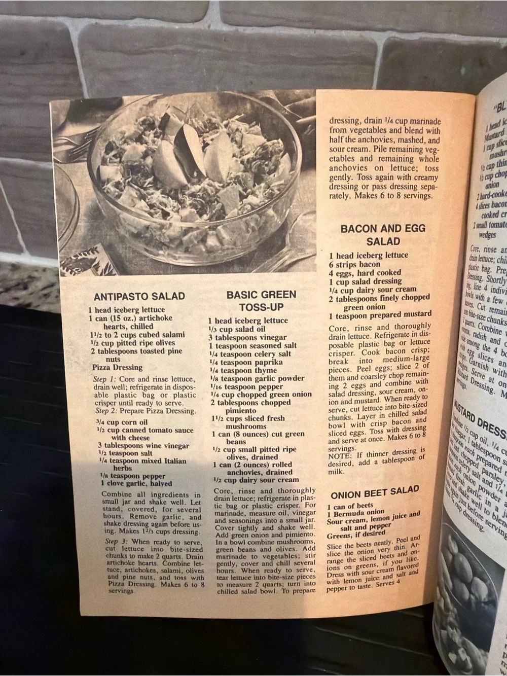 Vintage 300 Sensational Salads Cookbook Lucinda Hollace Berry Ventura Books 80s